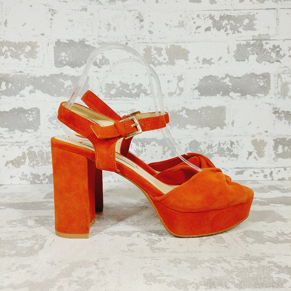 Chinese Laundry Always Platform Ankle Strap Red Heels Sandals W988 - Picture 6 of 13